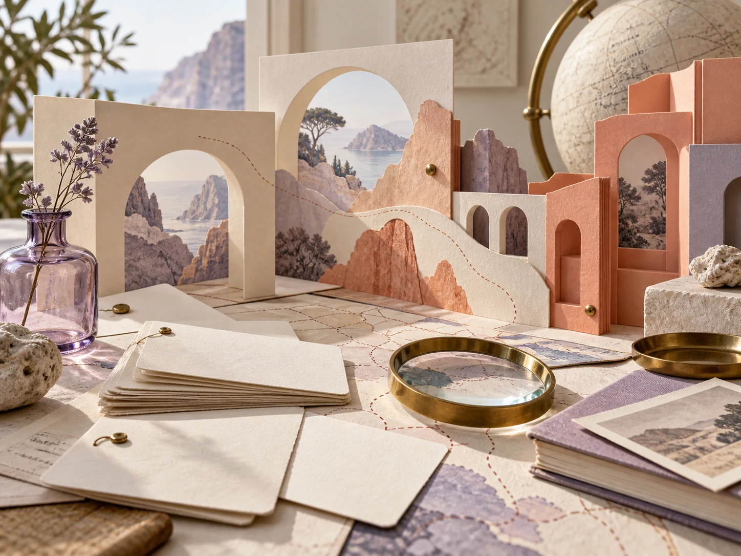 Concept illustration for collecting and noticing possibilities.
